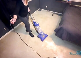 Vacuuming Before A Carpet Steamy