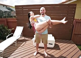 J-Macs Massive Cock Bursts from the Cooler as Gorgeous Kylie Martins Stunning Cur