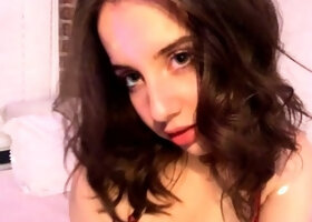 Mature brunette amateur giving a great POV blowjob