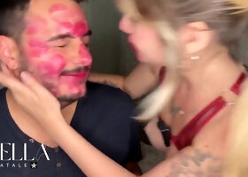 Ystella And Stellafatales Red Lipstick Face Marking Lesbian Fetish