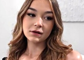 Seth Gamble Pounds Italian Teen Della Cate as Fresh Sugar Baby in Brutal Hardcore Creampie Sex with