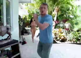 Brick can t stop spying on his sexy new roommate...