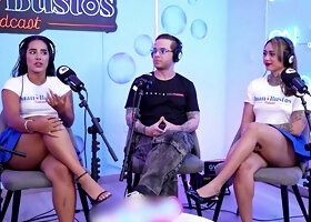 FFM 3 WAY—My gf and I get naughty and fuck NataliaGarcia's slit on a podcast until she ejaculates!