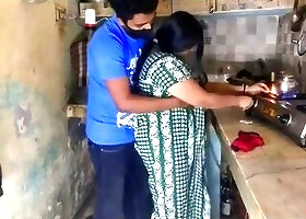 Desi Bhabhi Big Boobs Cleavage Tease in Kitchen Hot Indian Village Girls Exposed Hindi Video