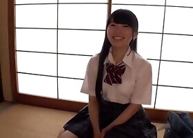 Beautiful dark-haired girl x 'first' Nakadashi SEX Big tits x Lubricating lotion Moo Moo Costume