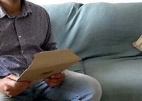 Cuckold pregnant wife fucked by the delivery guy