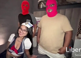 Big-Tits Sailor Liberal Sessions White Ass Pounded Doggy on Milk