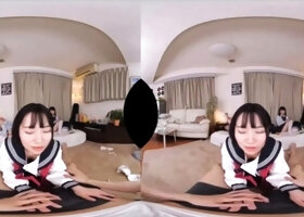 Tiny Japanese babe hardcore spitroasted