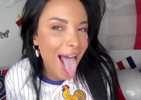 Anissa Kate Solo Support France World Cup Finger Fucking Pussy