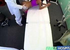 FakeHospital Slim gorgeous patient needs doctors cream for her beautifully tanne