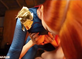 Little Whore Felt the Full Power of Fem Homelander. Femdom, Creampie -