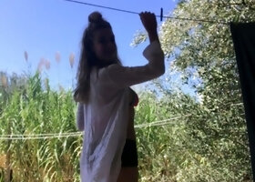 Amateur Webcam Cute Teen Plays Solo with Big Dildo