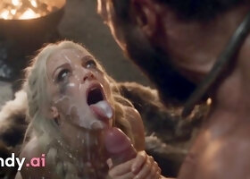 Candy AI - Blonde Viking Rough Throat Fuck And Facial