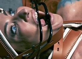Redhead Sophia Locke Giggles Naughtily During Intense Bondage Quality Assurance Session with Hazel Paige