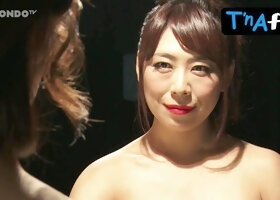 Saki Hatsumi Breasts,  Underwear Scene  in Angel Of Mahjong