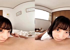 Japanese Student VR Cowgirl With Short Hair POV Heat